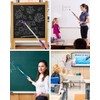 KGDUYC Set of 4 Extendable Pointer Sticks, Telescopic Teacher Pointer,