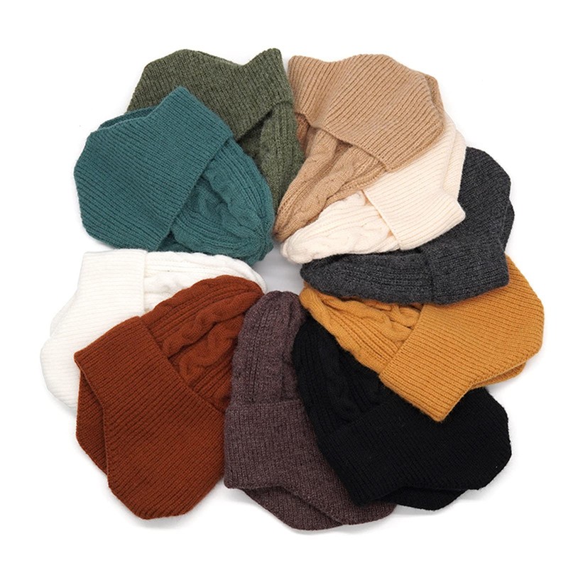 Muryobao Gorro de invierno para mujer, cálido, suave, elástico, holgado,