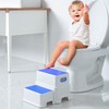 Victostar 2 Step Stool for Kids, Anti-Slip Sturdy Toddler Two