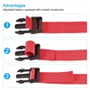 sourcing map Luggage Straps, 1.5m Length Adjustable Suitcase Belts with