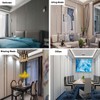 16FT/5M Gold Metalized Wall Trim Molding Peel & Stick, Stainless