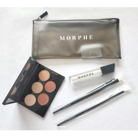 Morphe Whoa La La Lip & Eye Set + Bag (Palette, Lip Gloss, 2 Brushes, & Bag) C20