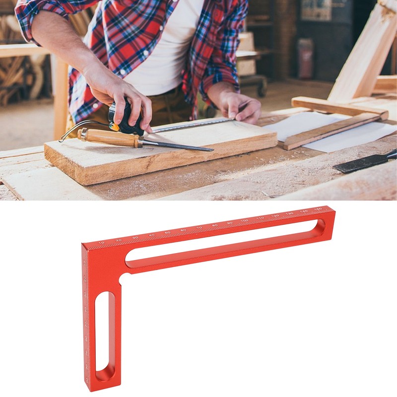 Carpenter Square L Shape Aluminum Alloy Height Measuring Scribing 90°