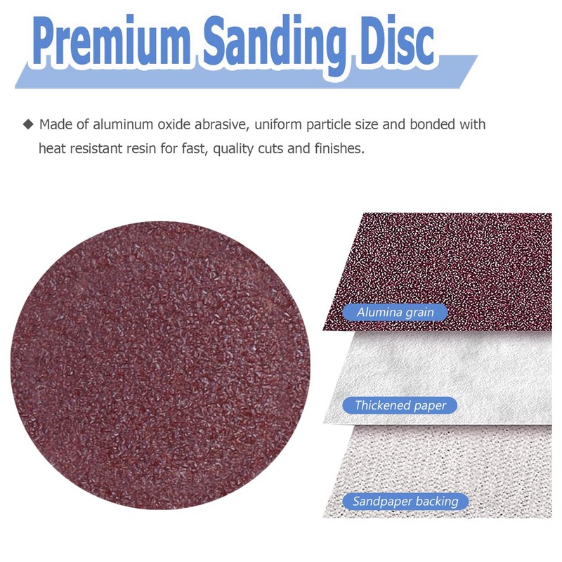 Mesee 100 Pieces 1 Inch Sanding Discs, 25mm Hook &