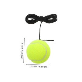 KOMBIUDA Beginner Tennis Practice Ball String Set 2pcs Elastic Rope Trainer Enhance Skills Coordination