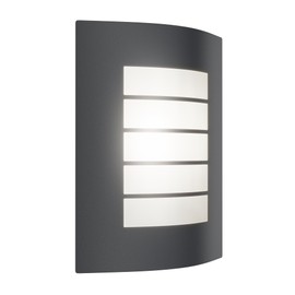 ledscom.de Wandleuchte ZYNO, für außen, IP44, anthrazit, inkl. E27 LED RGB, 892lm, Smart Home