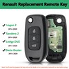 Heart Horse 3-Button Car Key Shell Remote Control Key Case