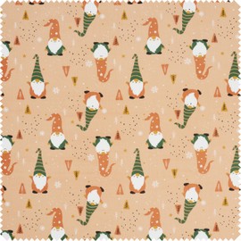 VBS Cotton Gnome Fabric 150cm Wide - Sold by the Metre High Quality Fabric Ideal for Sewing, Crafts and Decorating