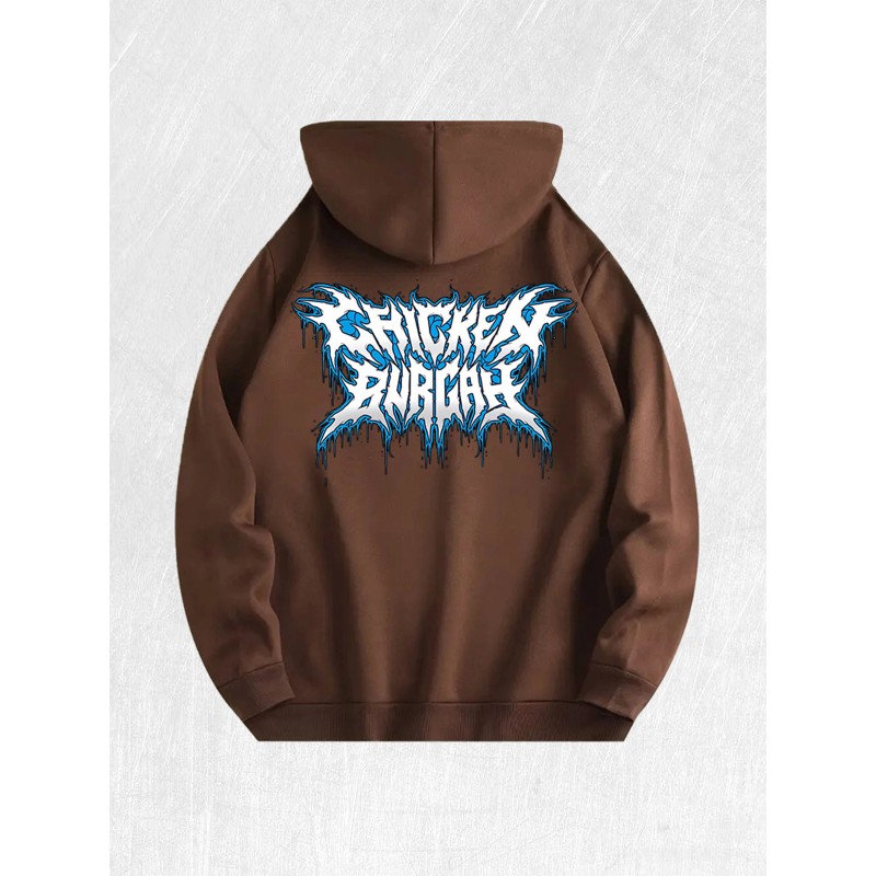 Screaming Drip Graphic Hoodie 100% Cotton US Warehouse 7 ColorsColor: