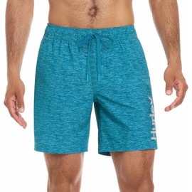 Hurley Mens Lightweight Volley Swim Short Trunk (US, Alpha, XX-Large, Regular, Regular, Green/Grey)