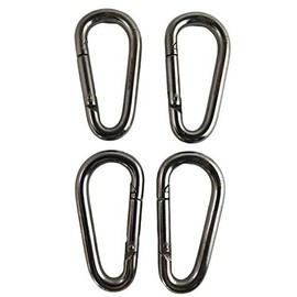 4 Pieces Stainless Steel 316 Spring Hook Oblong No Eye 5/16" (8mm) Marine Grade