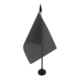 AZ FLAG RACE OFFICER BLACK TABLE FLAG 5'' x 8'' - RACING DESK FLAG 21 x 14 cm - Black plastic stick and base