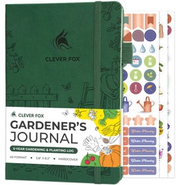 Clever Fox Gardener’s Journal – Guided Gardening Notebook to Plant Vegetables, Flowers & Herbs – 5-Year Garden Log Book for Beginners (Forest Green)