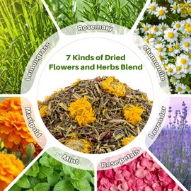 RAINFLOW Chicken Nesting Herbs - 10oz Natural Dried Herb Blend for Coop Comfort,Egg Laying Hens,and Cozy Roosting,Nesting Box Pads and Winter Insulation,Bedding Supplies for Chicks