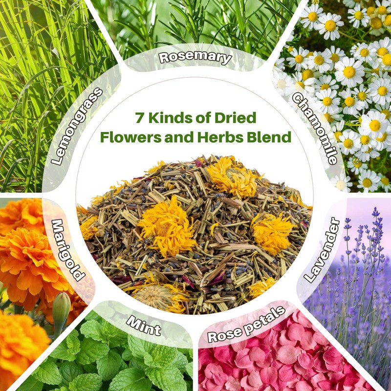 RAINFLOW Chicken Nesting Herbs - 10oz Natural Dried Herb Blend