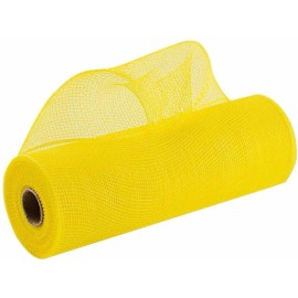 Easter Wreath Maker Deco Mesh - 10" x 10 Yards, Daffodil Yellow, Fall, Christmas