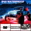 KEEPDSGN 6PCS RGB LED Underglow Underbody Neon Light Strip Kit
