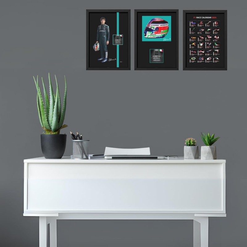 Lap Legends Kimi Antonelli 2025 Framed Display Gift with Reproduced