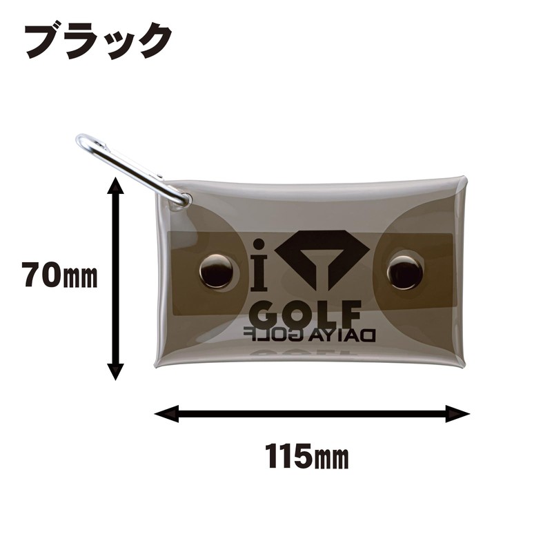 Daiya Golf AS-4006 90 Clear Tea Case, Black, Golf, Accessory