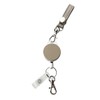 Leather Mini Strap Loop with Elastic Reel Cowhide Leather Made