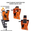 RaceWax Adapter Converts Ski Vise to Snowboard Nordic XC Wide