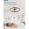 LEDIARY 20 Inch Low Profile Ceiling Fans with Lights and