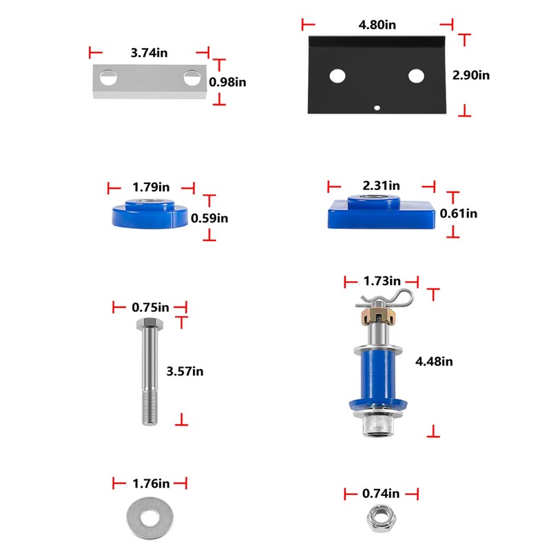 Replacement for Peterbilt 377 378 379 Hood Bolt Bushing Kit,