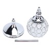 Crystal Candle Holder Ornament Tall Elegant Crystal Silver Candlestick for