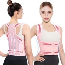 URBTFLM Posture Corrector Back Brace for Women: Adjustable Back Straightener Posture Corrector for Shoulder Neck Support - Posture Corrector for Women Men (Large)