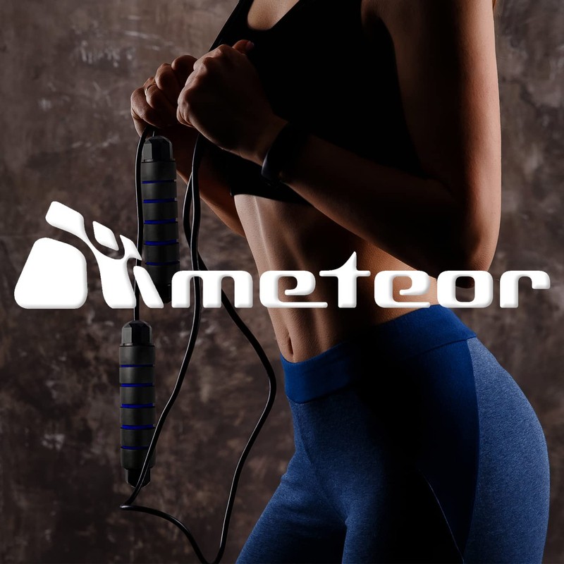 METEOR Adjustable Jump Rope for Cardio Exercise - Premium Skipping