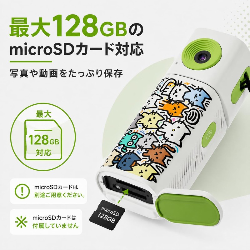 ZAIDER Toy Camera, Mini Camera, Digital Camera, Max 4K Video