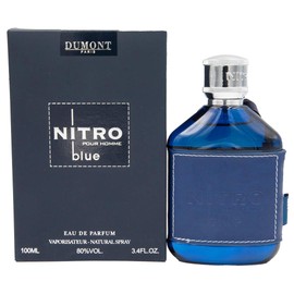 DUMONT - Nitro Blue 3.4 Eau De Perfum Body Spray (100 ml) - Men's Fragrances with Fruit, Woody & Floral Fragrance – Scented Perfume for Men, Him - Long Lasting Cologne with Masculine Scent