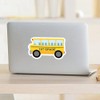 CafePress 1ST Grade School Bus Medium Die Cut Sticker, 5.75"