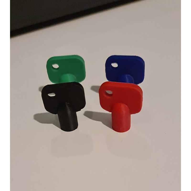 Lockshield Radiator Valve Keys Mixed Sizes | 8x4mm, 7x3mm, 7x4mm