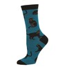 Socksmith Black Cat Socks Blue Size 9-11, 1 EA