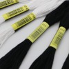 40 Skeins Embroidery Floss Cross Stitch Threads Black and White