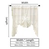 Maritown Swag Curtains Lace Valances Semi Sheer Floral Kitchen Window