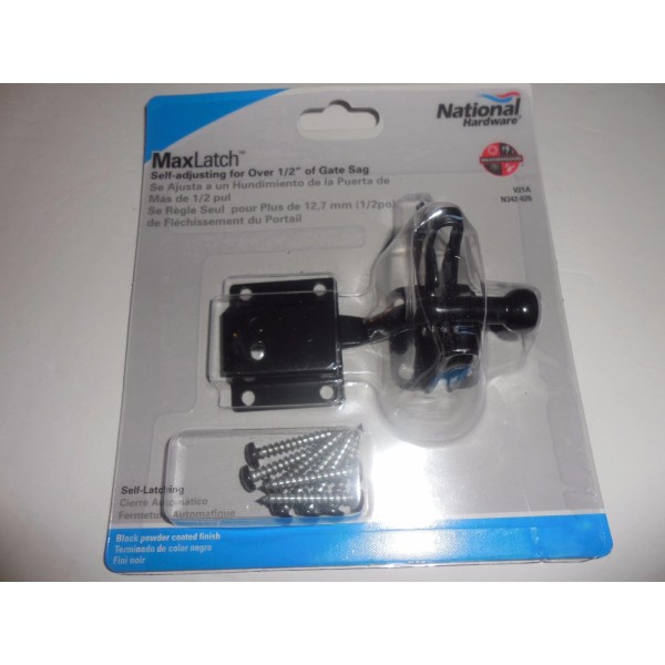 NATIONAL HARDWARE MAXLATCH FOR GATE - SELF-LATCHING