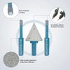 JeeynoTols Diamond Beveling Chamfer Bit 1-3/8" (35mm) & 2pcs 1/4"(6mm)
