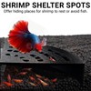 HERPDEN Shrimp Cave 2-Pack – Space-Saving Fan-Shaped Aquarium Cave Decor
