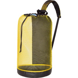 Stahlsac BVI Mesh Backpack: Compact 33L size, great beach bag for dry/wet gear, YELLOW