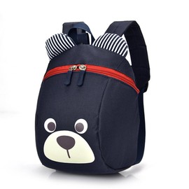 Age 1-2Y Cute Bear Small Toddler Backpack With Leash Children Kids Backpack Bag for Boy Girl Dark Blue