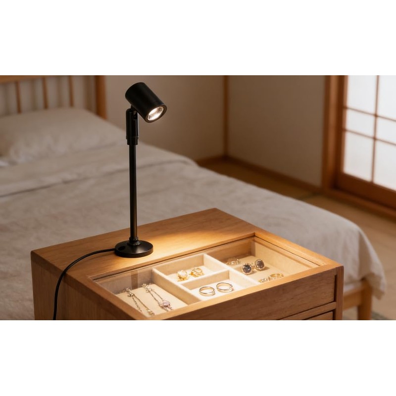 Jewelry Display Spotlight Stand Cabinet LED Spotlight Aluminium Small Art