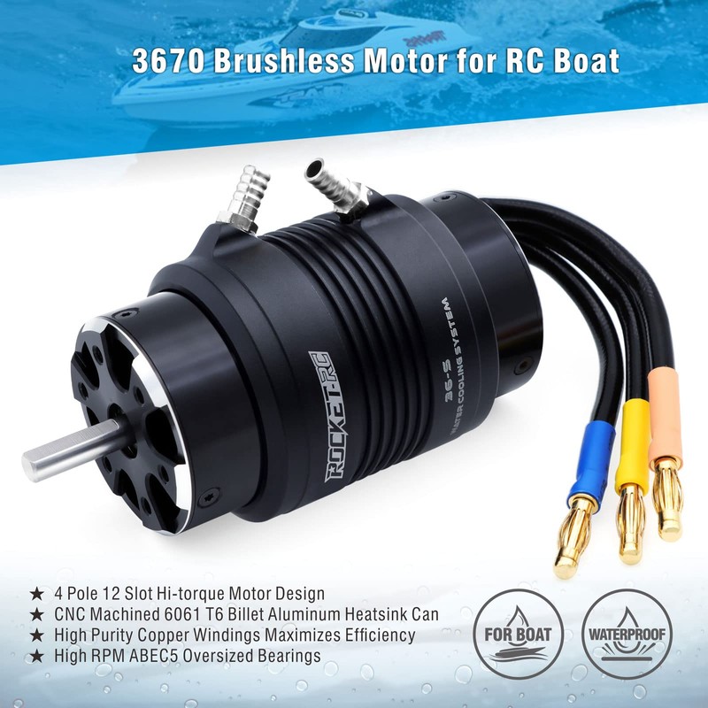 Surpass Hobby Brushless Rc Boat Motor 3670 3050KV Brushless Motor