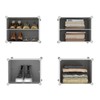 AWTATOS Shoe Rack, 6 Tier Shoe Storage Cabinet with Door,