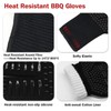 Dakiwin Heat Resistant BBQ Gloves for Men/Women(1472°F), 13inches Silicone Non-Slip