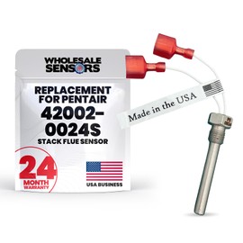 Pentair 42002-0024S Replacement Stack Flue Sensor Temperature | Made in The USA | for Easy Installation | 24-Month Warranty