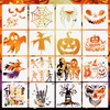 MWOOT 16 PCS Halloween Stencils for Painting on Wall, Halloween