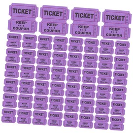 Operitacx 200pcs Raffle Ticket Party Tickets Event Tickets Entrance Ticket Tickets for Classroom Tickets Bulk Party Supply Tickets for Events Concert Tickets Paper Purple