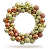 VALENTHERA Christmas Wreath with Christmas Tree Baubles – Advent Wreath
